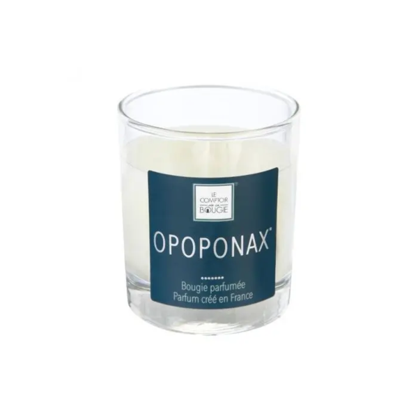 Vela en vaso de vidrio 190g aroma Opopónax