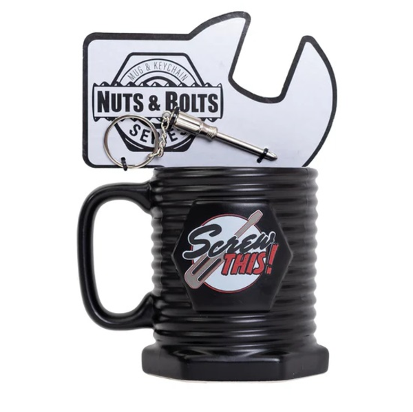 Taza Screw This color negro de 17oz