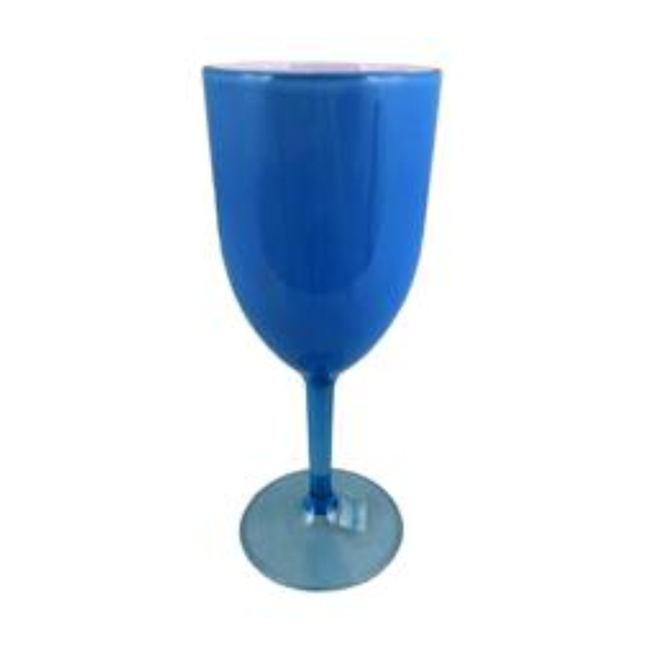 Copa plástica 18cm x 7.2cm diseño liso color azul royal