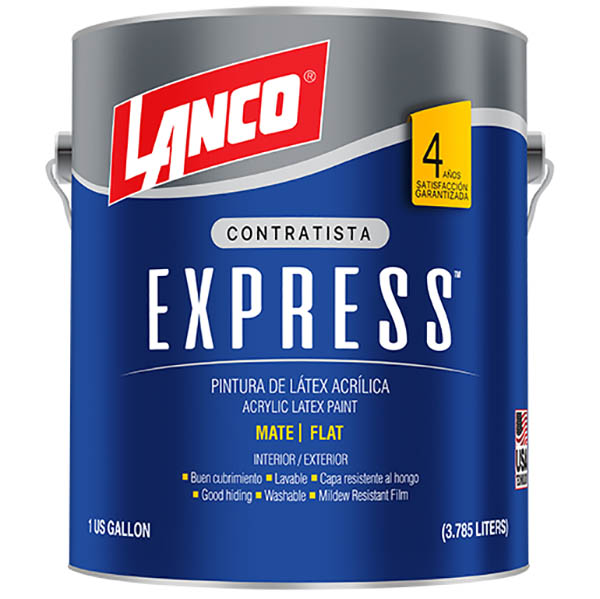 Pintura acrílica Value Express blanca de 1gl