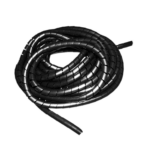 Espiral interior de 9mm x 10m de 3-8 cables de 16awg de color negro