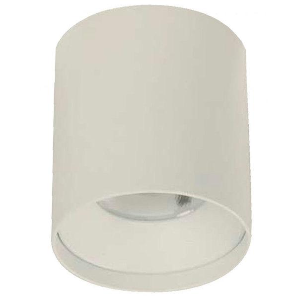 Lámpara Led de techo riel blanca fija de 1 luz 8W