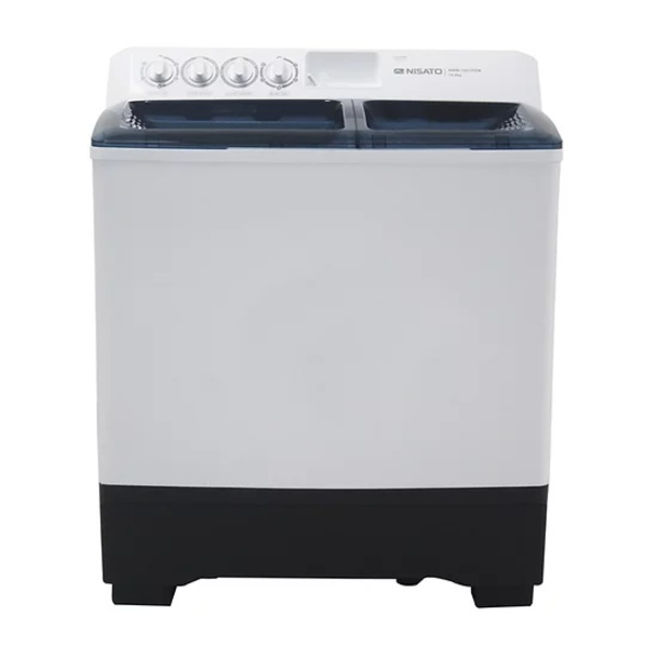 Lavadora semiautomática de carga superior de 10kg color blanco