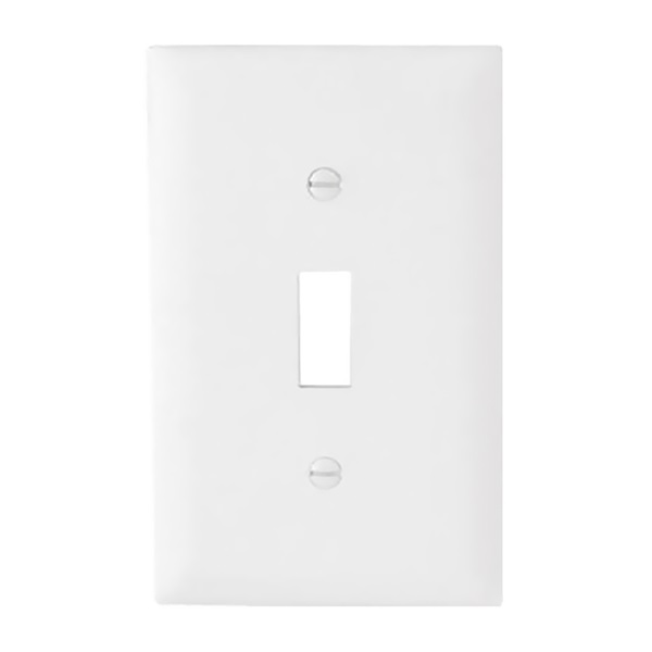 Placa sencilla para interruptor de color blanco