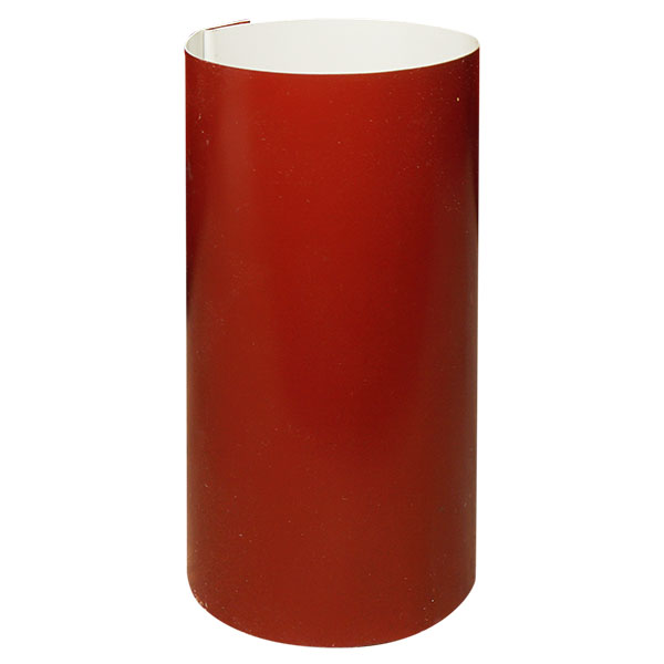 Bajante metálico Pazko calibre 26 color rojo para canal de techo