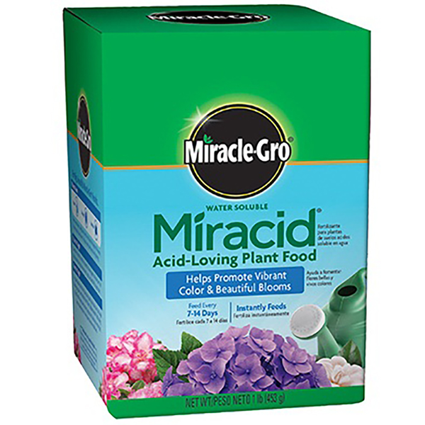 Fertilizante soluble para plantas de suelos ácidos x1lb miracle gro
