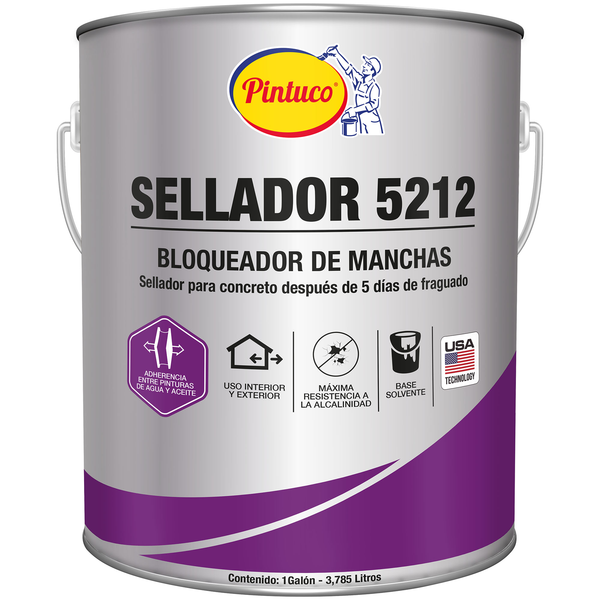 Sellador antialcalino bloqueador de manchas de 1gl