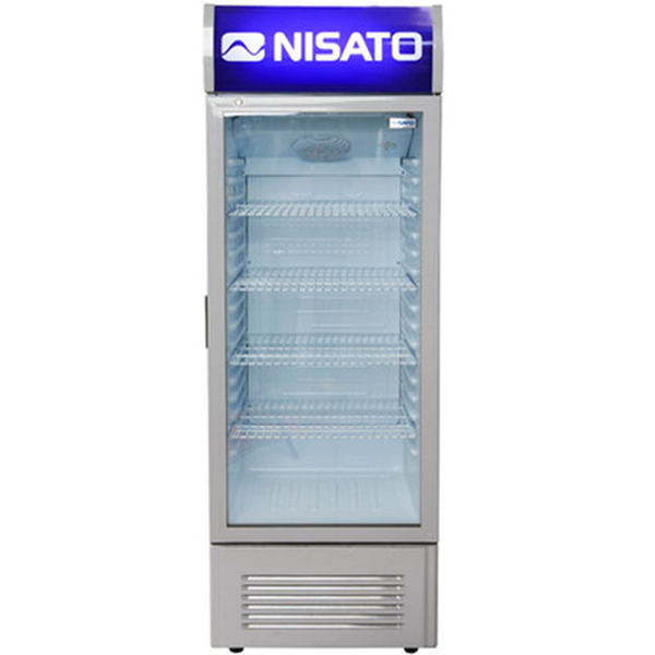 Refrigerador vitrina de 12 pies³ color gris