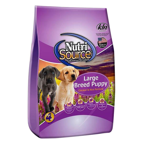 Alimento seco de 5lb para perros cachorros de razas grandes