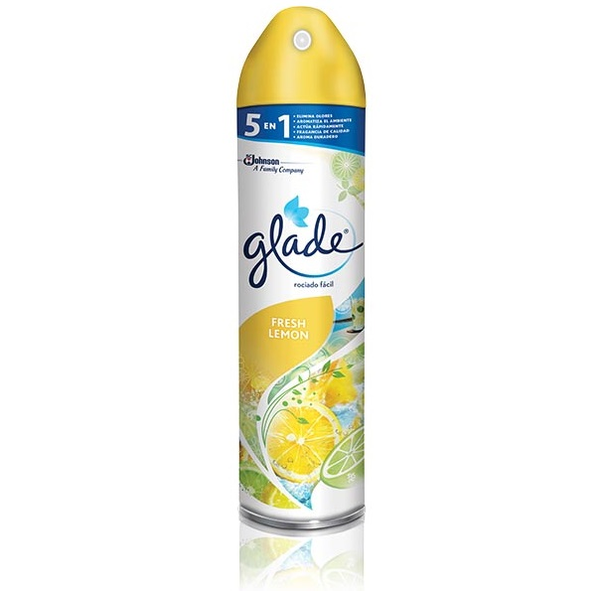 Ambientador en aerosol 5 en 1 con aroma a limón fresco de 400ml