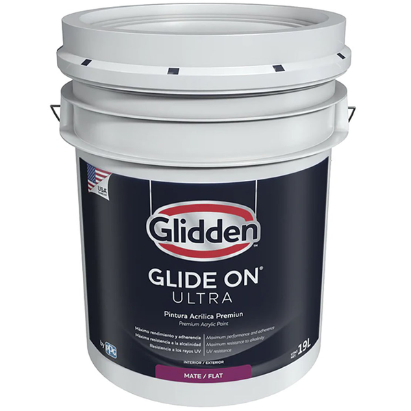 Pintura acrílica Glide On Ultra acabado mate base ultra accent 5gl