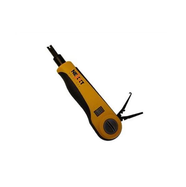 Herramienta de perforación con navaja de color amarillo