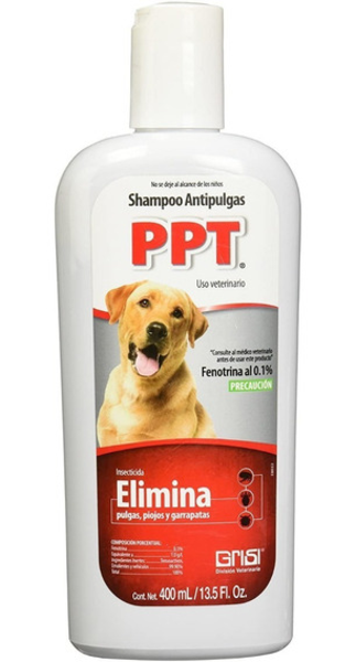 Shampoo para perro PPT antipulga de 400ml
