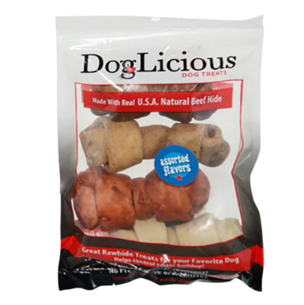 Huesos comestibles de 4" - 5" para perro - 4 unidades