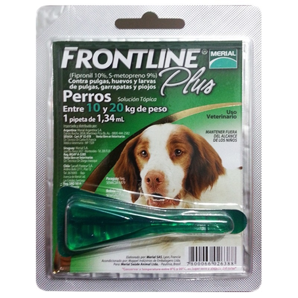 Ampolla antiparasitaria para perro de 22- 44 lb uso externo