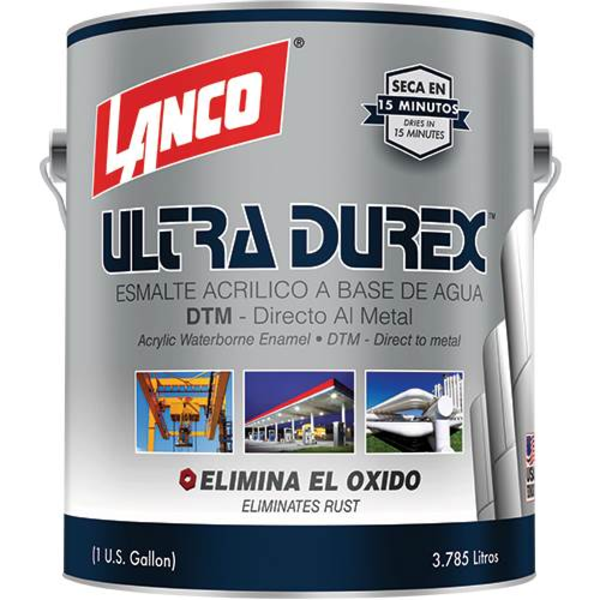 Pintura de esmalte acrílico Ultra Durex DTM color blanco 1gl