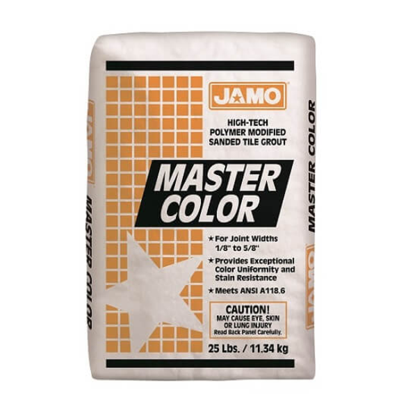 Lechada con arena Master Color de 11.34kg color charcoal JAMO