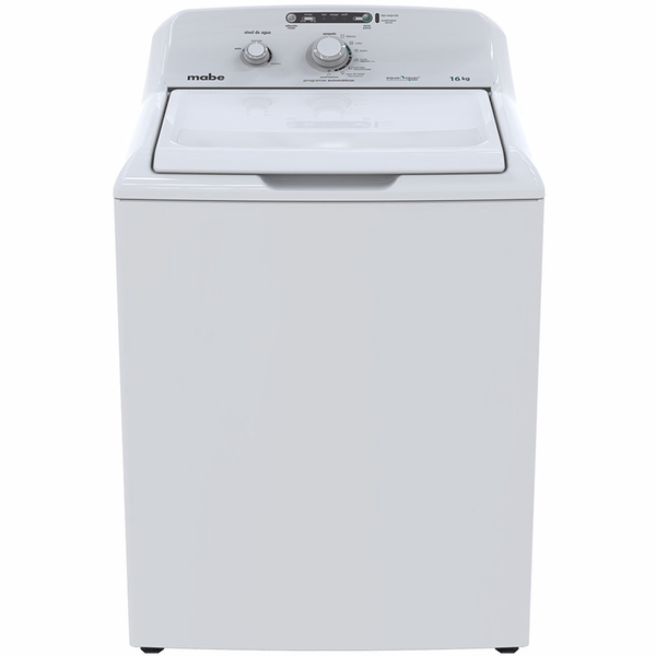 Lavadora automática de carga superior de 16kg color blanco