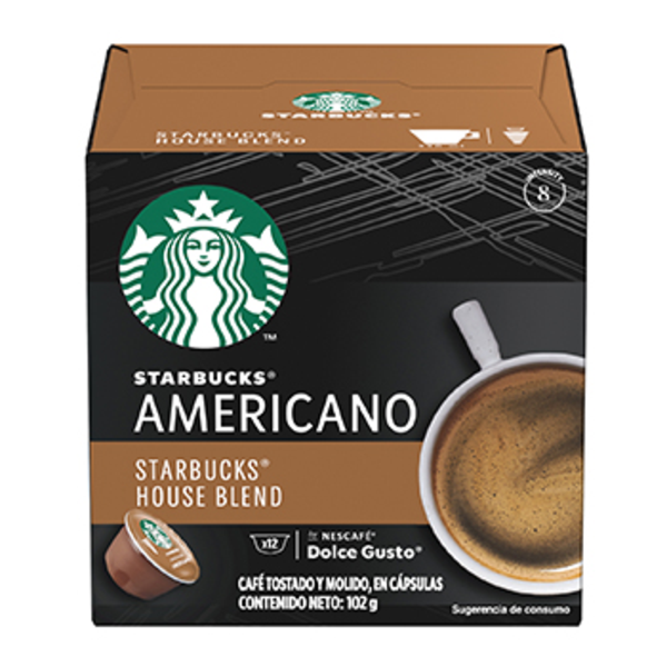 Caja de cápsulas de café Americano House Blend -12 cápsulas