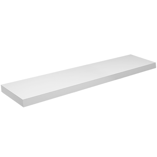 Tablilla recta Tendenza de 4cm x 25cm x 100cm color blanco