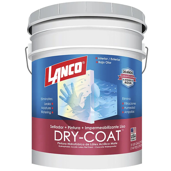 Pintura impermeabilizante Dry Coat 3 en 1 base tint 5gl