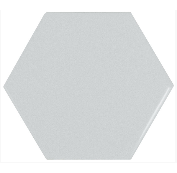 Pared de cerámica de 13cm x 11cm Hexagon Sky Blue - caja de 0.61m2
