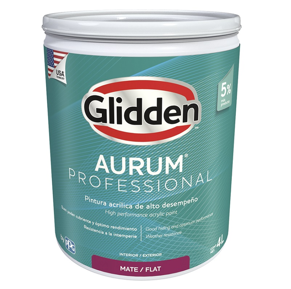 Pintura acrílica Aurum Professional acabado mate base accent 1gl