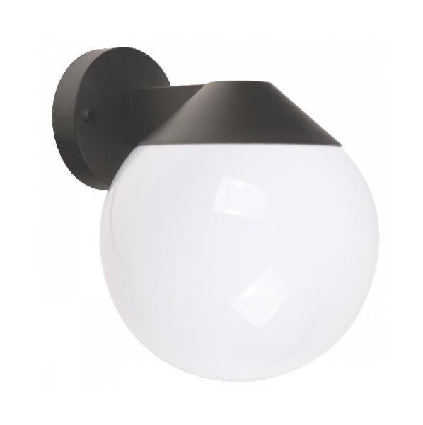 Lámpara de pared para exterior de color negro de 1 luz y 60W