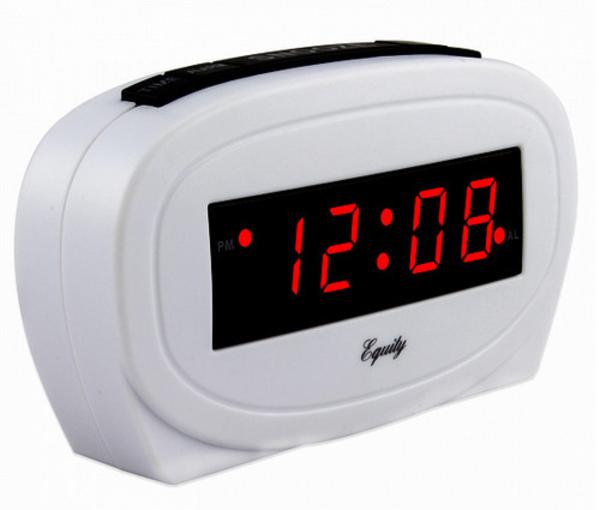 Reloj despertador LED color blanco La Crosse