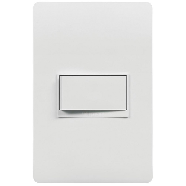 Interruptor sencillo unipolar de 15A color blanco