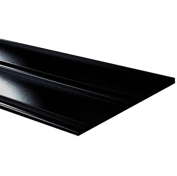Perfil zócalo de aluminio de 10cm x 3m color negro