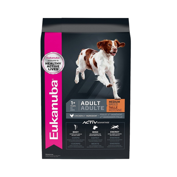 Alimento seco de 4.5lb para perro adulto raza mediana