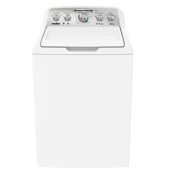 Lavadora automática de carga superior de 22kg color blanco