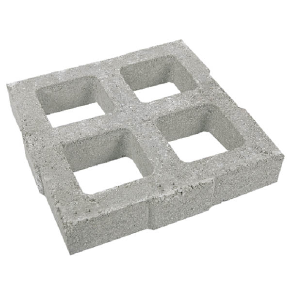 Gramablock de concreto de 40cm x 40cm