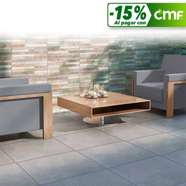 Porcelanato de 60cm x 60cm Concret Gris - caja de 1.44m2