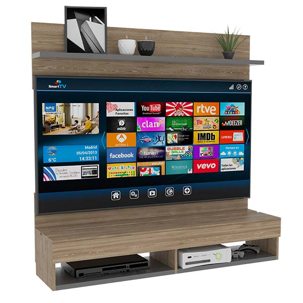 Mueble para TV tipo panel hasta 60" modelo PMP 3818