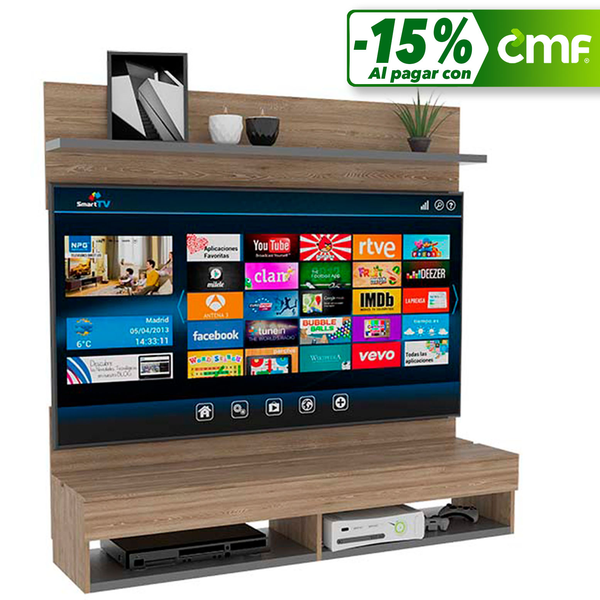 Mueble para TV tipo panel hasta 60" modelo PMP 3818