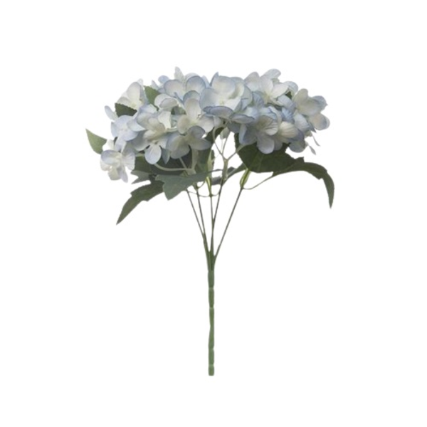 Ramo de flores Hortensias artificiales celestes
