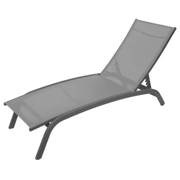 Asoleadora reclinable Bonao color gris
