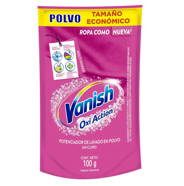 Detergente en polvo Rosa Oxi Action de 100g