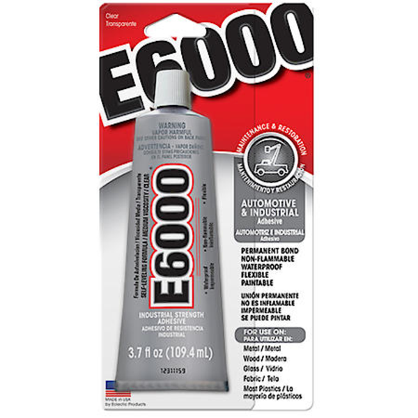 Pegamento adhesivo E-600 multipropósito de 3.7oz