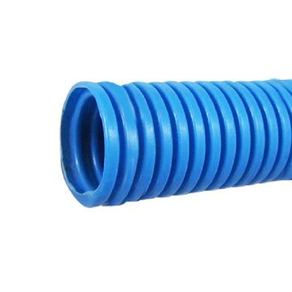 Tuberia de PVC flexible de 1/2" x 1m de color azul