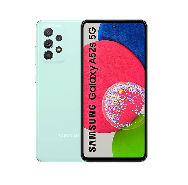 Celular Galaxy A52s de 6GB y 128GB de color verde claro