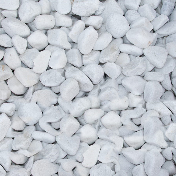 Piedra de mármol triturado de 1-3 blanco de 25kg