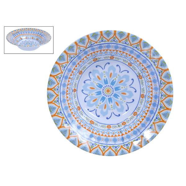 Bol de melamina 19cm Mosaico azul y amarillo - Concepts