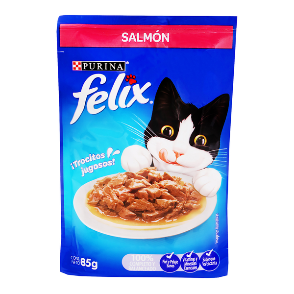 Alimento húmedo 85gr sabor a salmón para gato