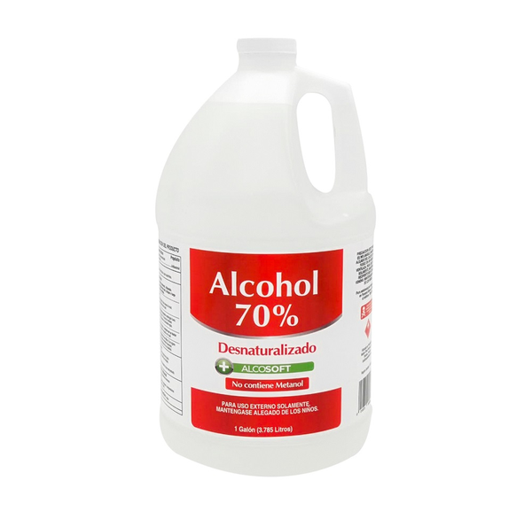 Alcohol Desnaturalizado AlcoSoft 70% de 1gl