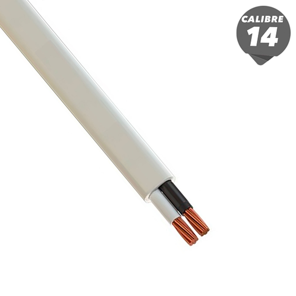 Cable plástico NM-B de 1m calibre 14AWG