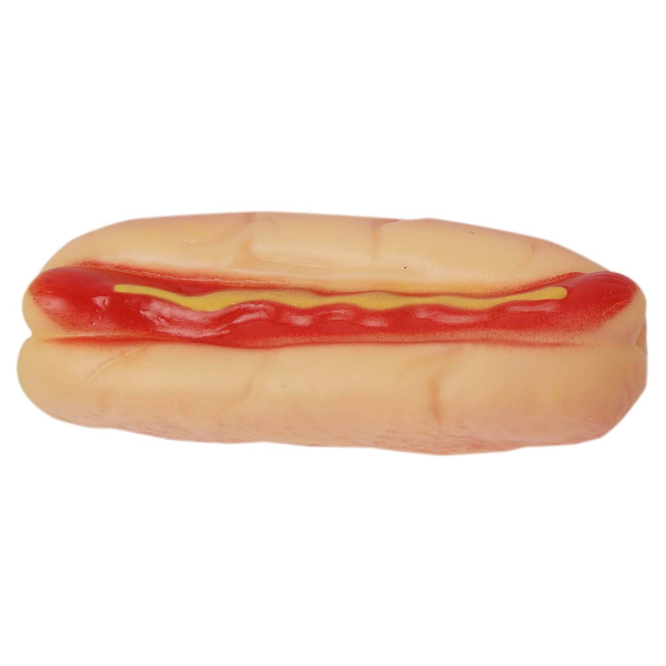 Juguete para perro con diseño de hot dog