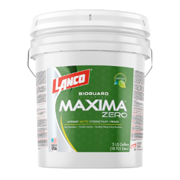 Pintura antibacterial Maxima Zero 5 galones (18.92 litros) LANCO